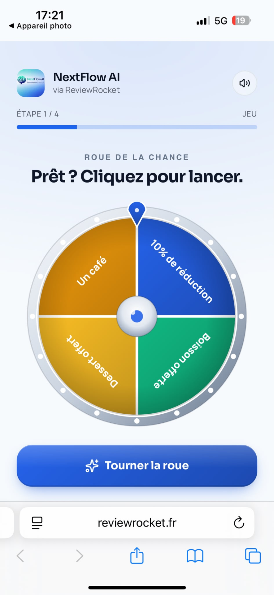 Roue de la chance ReviewRocket